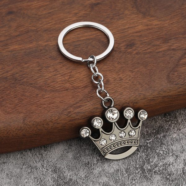 Diamond Crown Keychain High-end Gift Metal Pendant