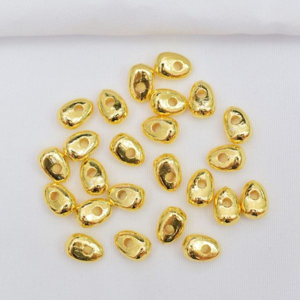 18K Gilded Spacer Beads Baroque Style Hand String Loose Beads