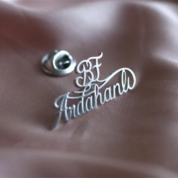 Stainless Steel Brooch Custom English Letters