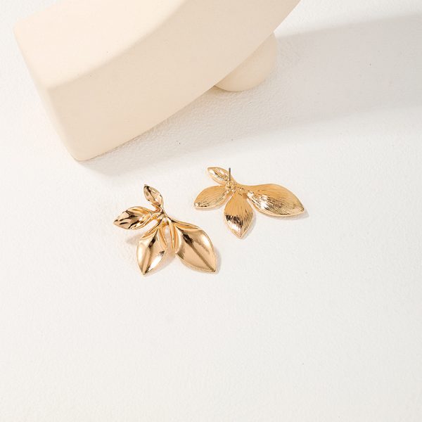 Irregular Metal Flower Women's Earrings