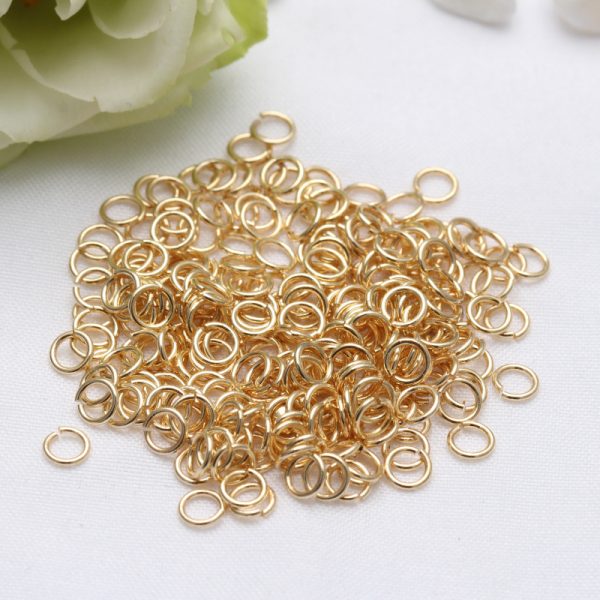 14K Pack Broken Ring Color Retention Diy Ornament